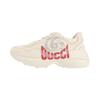GUCCI Rhyton Leather Low top Chunky Sneakers Women's White 800243 2SH00 9522