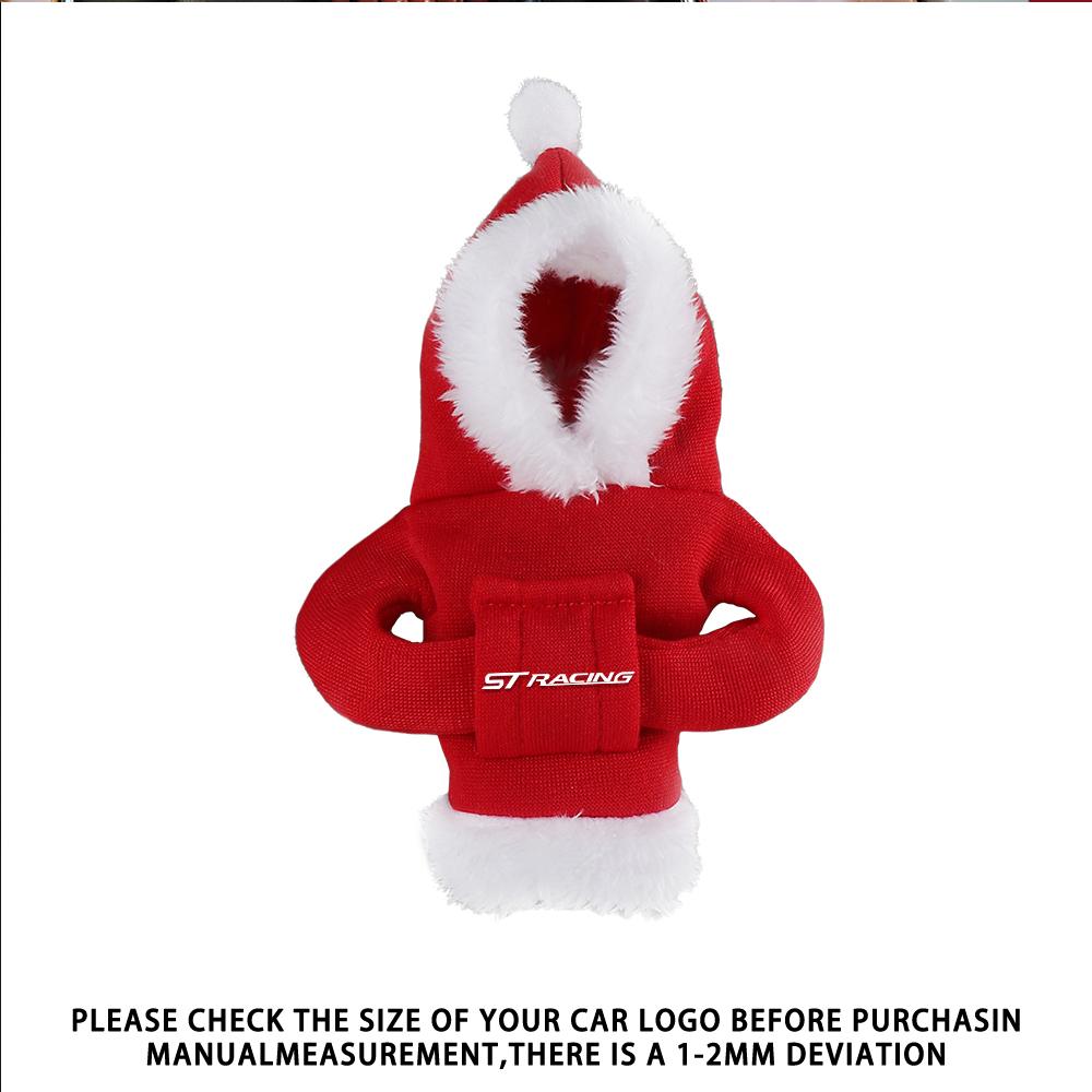 clsvbh1 Car Gear Lever Shift Cover Shift Sweatshirt Hoodie Christmas Decor For Ford Fiesta STRACING Focus Mondeo Mustang Ranger Transit