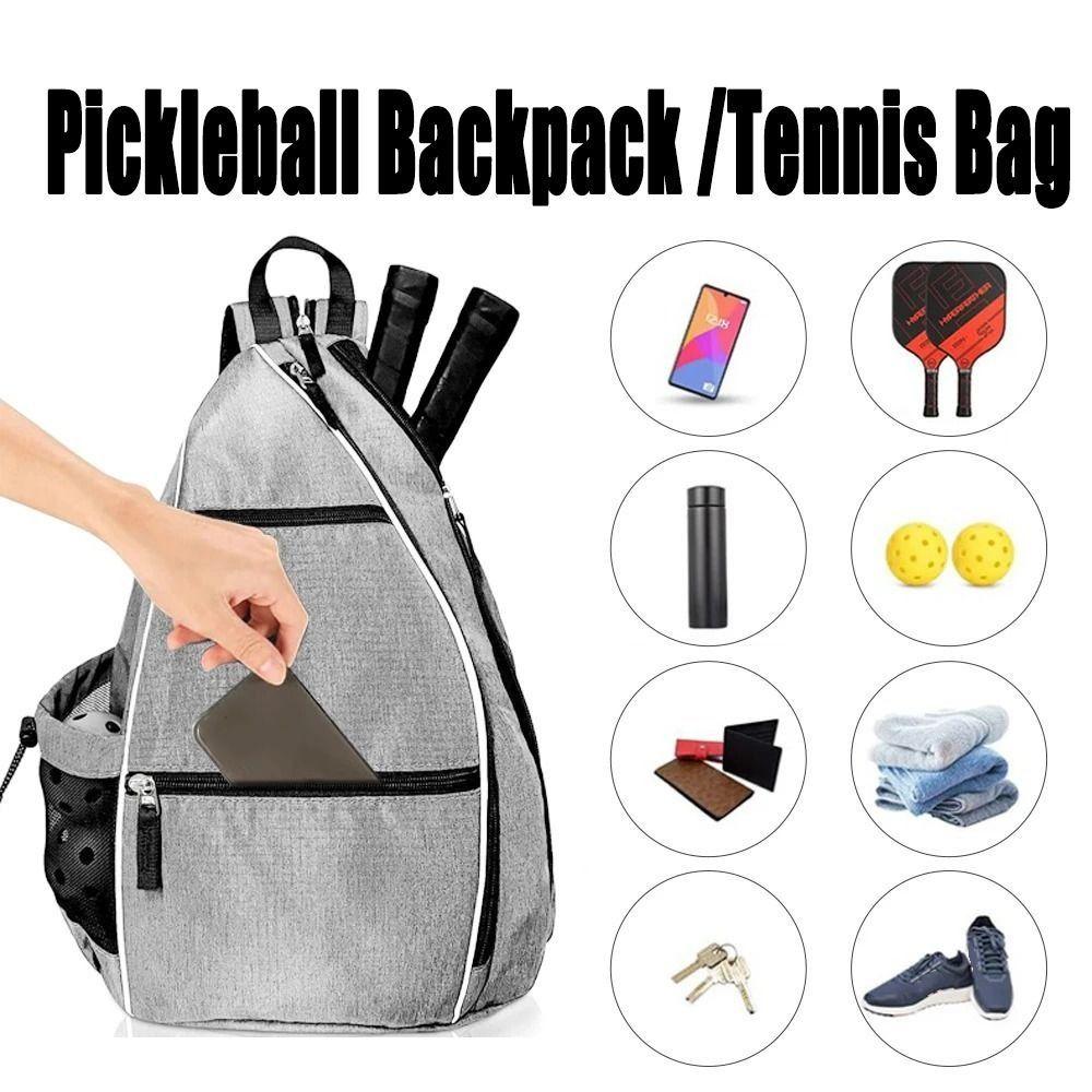 Lightweight Pickleball Backpack with Water Bottle Holder Sports Backpacks Tennis Bag Camping