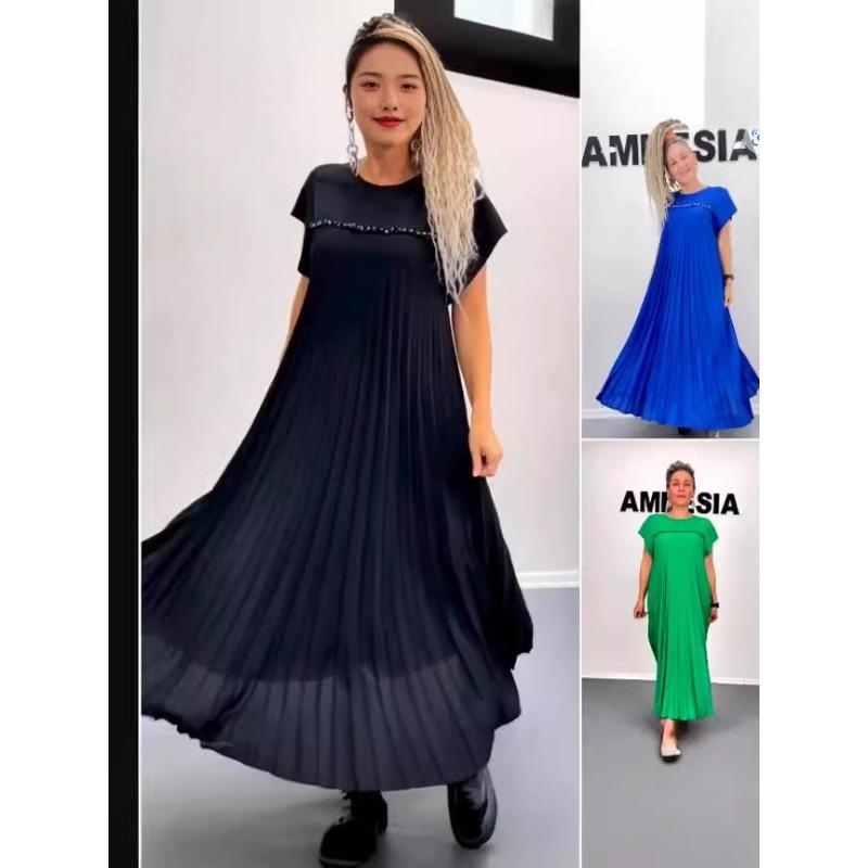 Women's Summer Pleated Sexy Fashion A-line Dress