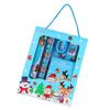 Christmas Stationery Set Cartoon Xmas Pattern Pencil Sharpener Erasers Pencils Kawaii School Stationery Supplies