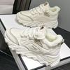 Winter Velvet Warm Dad Shoes Women's Two Cotton Junior High School Students' New Soft-soled Sports Shoes Women's Casual Work Shoes