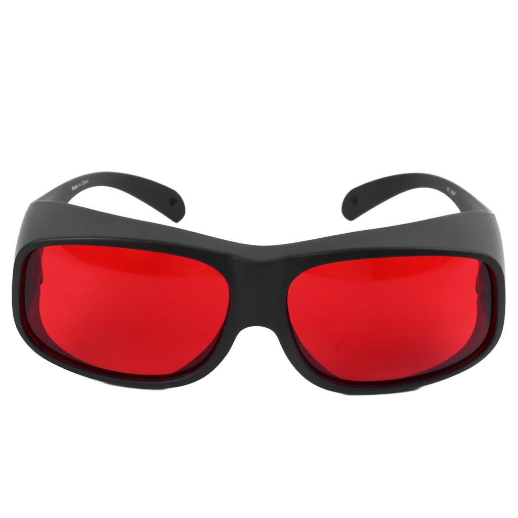 Laser Safety Glasses 200 To 590nm Black Frame Red Lens Eye Protection Goggles for Laboratory