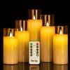 LED Pillar Candle with Flickering Swaying Wick Remote Control USB Powered for Christmas Home Decor & Realistic Ambiance