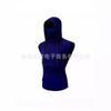 Men Hooded Face Mask Sleeveless Solid Workout T Shirt