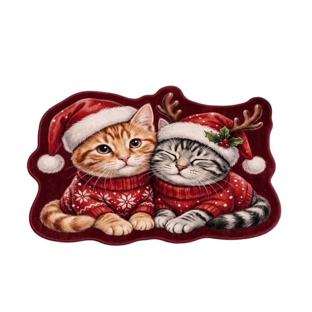 Irregular Shape Entryway Rug Cat Dog Decor Door Mat Hallway Entrance Mat Front Door Hallway