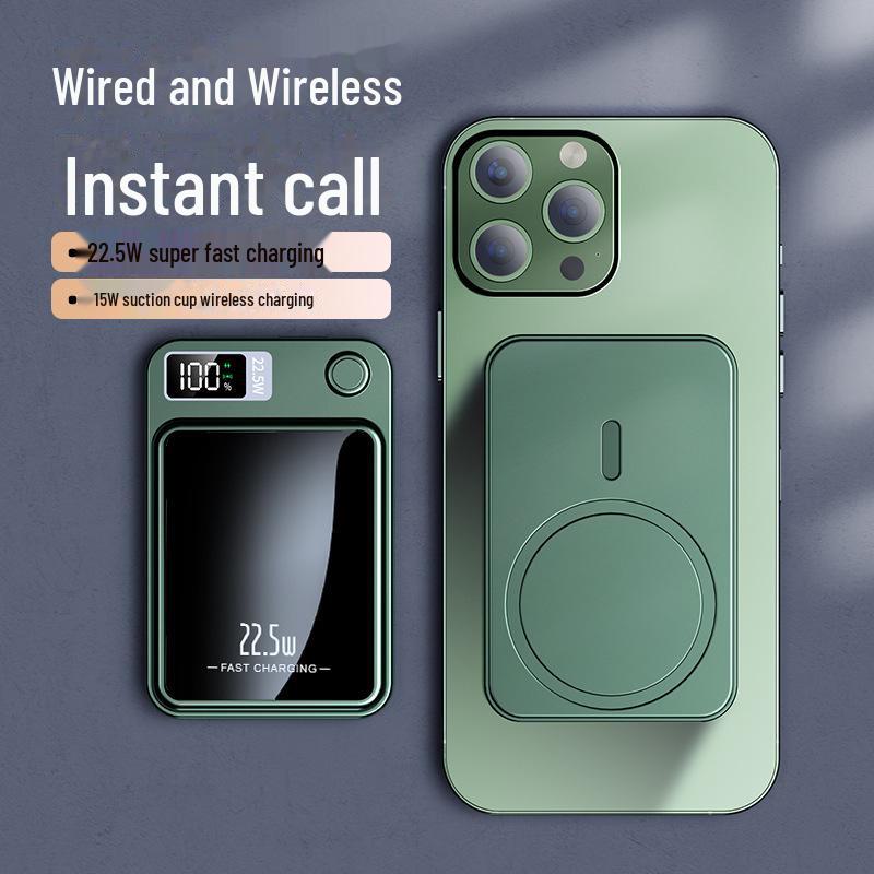 Магнитный беспроводной внешний аккумулятор MagSafe мощностью 22,5 Вт - 10000 мАч, сверхбыстрая зарядка, новинка