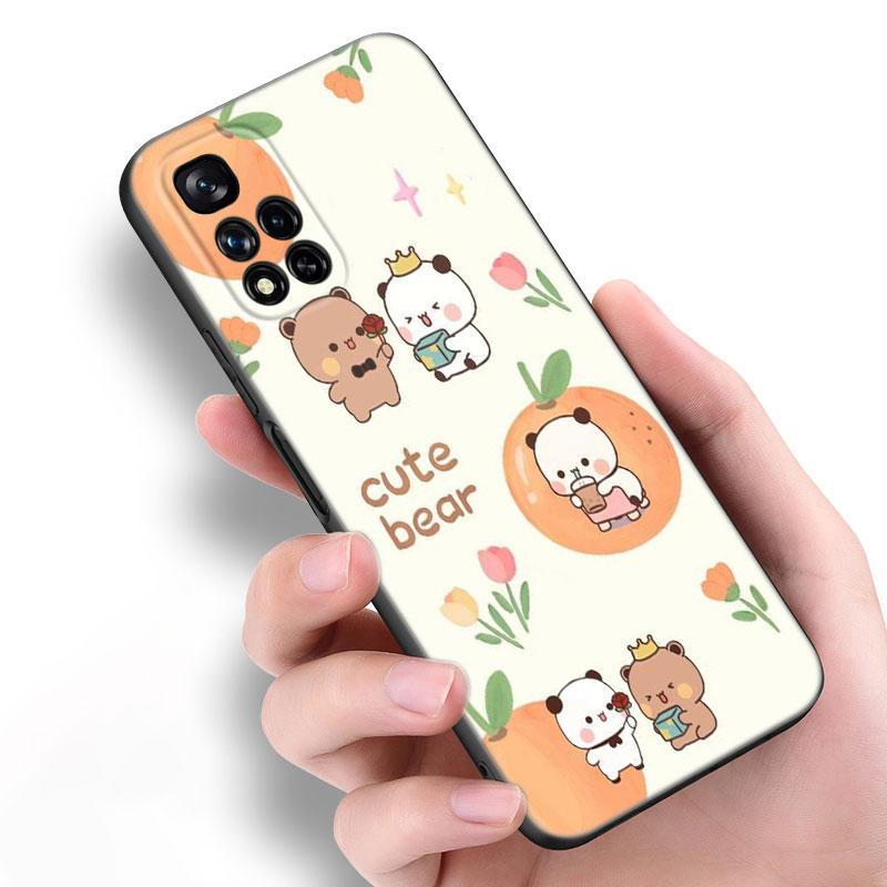 Cute BuBu DuDu Black Silicone Phone Case For Xiaomi POCO X3 X4 NFC F5 M3 M4 M6 X5 X6 Pro F3 F4 GT 5G C55 C65 M5