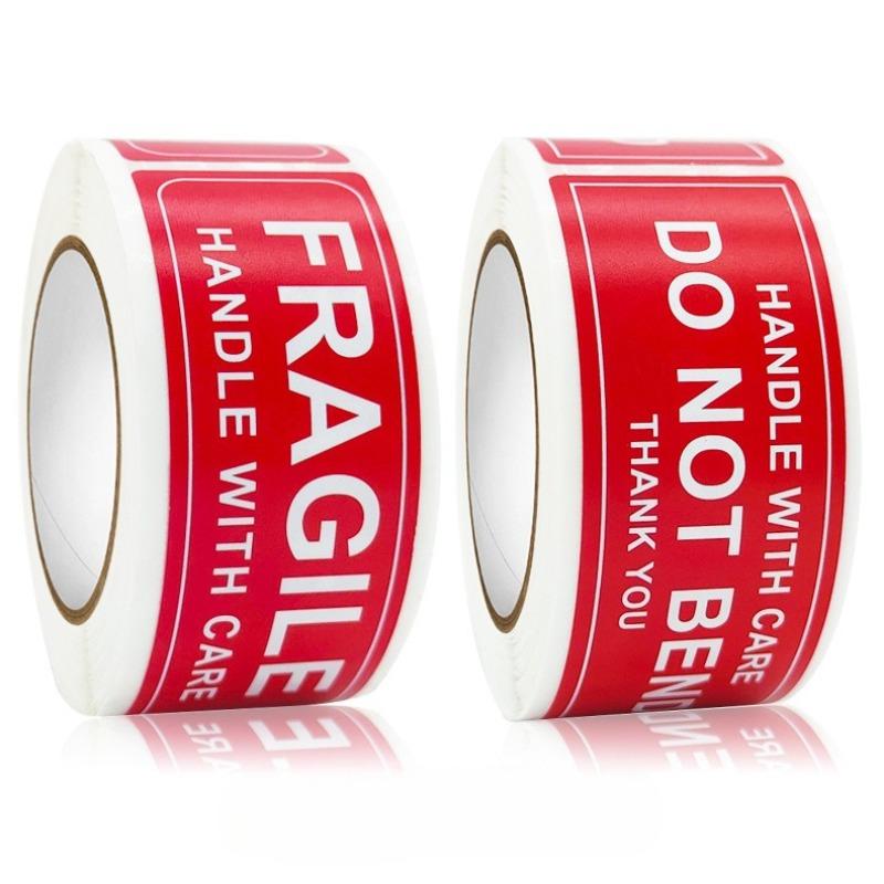 FRAGILE Sticker  Handle with Care  Do Not Press or Drop  Warning Label Self-adhesive Label  Roll Sticker