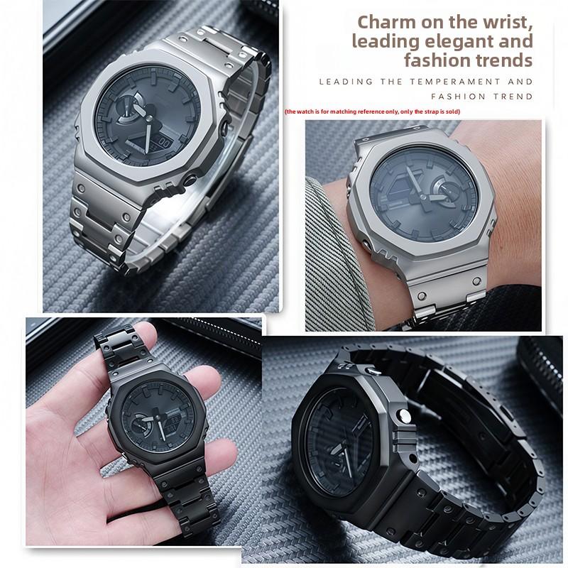 GA2100 Модификация Корпус + Ремешок из титанового сплава Комплект для G-shock Casio GA-2100/2110 GA-B2100 Ультралегкая титановая металлическая рамка ремешок