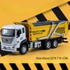 1:32 Scale Road Rescue Car Muck Transport Model Toy Flat Trailer Sound Light Engineering Vehicle Models Hobby Ornaments Gifts