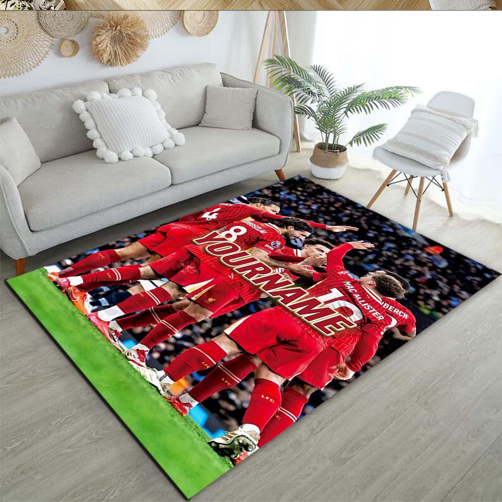 Liverpool Personalized Text Floor Mat Design for Foyer Study room Decorate room Dormitory Anti-slip Rug Office home decor