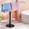 Household Towel Rack Countertop Vertical Floor To Floor Towel Rod Bathroom Toilet Tissue Racks Kitchen Holder T-shaped Rag Shelf