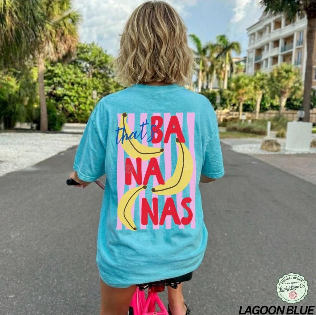 That’s Bananas Shirt, Retro Summer Fruit Tshirt, Front and Back Design Tee, Retro Graphic Tee, Banana Shirt, Trendy Summer, Comfort Colors®
