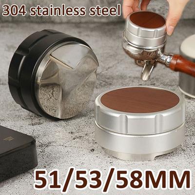 51/53/58MM Кофе Эспрессо Темпер 304 Нержавеющая сталь Пресс для кофейного порошка Распределитель кофе Инструмент для распределения эспрессо/выравниватель