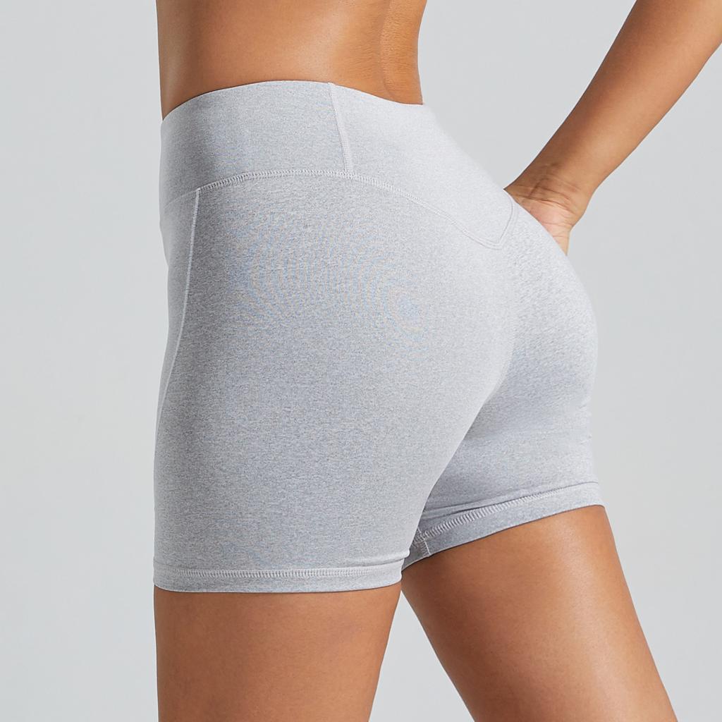 Цветоблокинг, не сковывающие спортивные шорты с высокой посадкой, облегающие, с эффектом «обнажённой кожи», с эффектом «персиковых ягодиц», фитнес, шорты для йоги для женщин