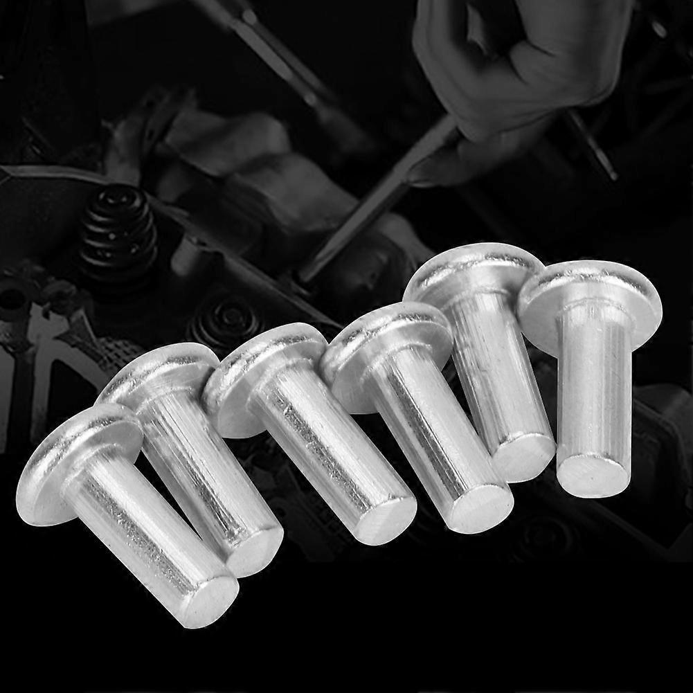 100pcs GB867 M4 Flat Head Aluminum Rivets Flat Head Solid Rivet (M4 * 10)