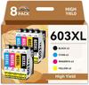 603XL Compatible Ink Cartridge Multipack for Epson 603 603 XL for Epson XP-2100 XP-2105 XP-2150 XP-3100 XP-3105 XP-4100