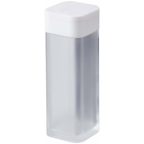 Yamazaki Magnetic Spice Bottle Tower, White, Approx. 3.7 X 3.8 X 10.5 Cm, One-Hand Opening, Sliding Closure, Adjustable Volume, 4813