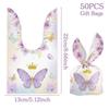 50Pcs Plastic Rabbit Ear Bags Party Favors Gift Packaging Bag Snack Packing Supplies  Easter Party