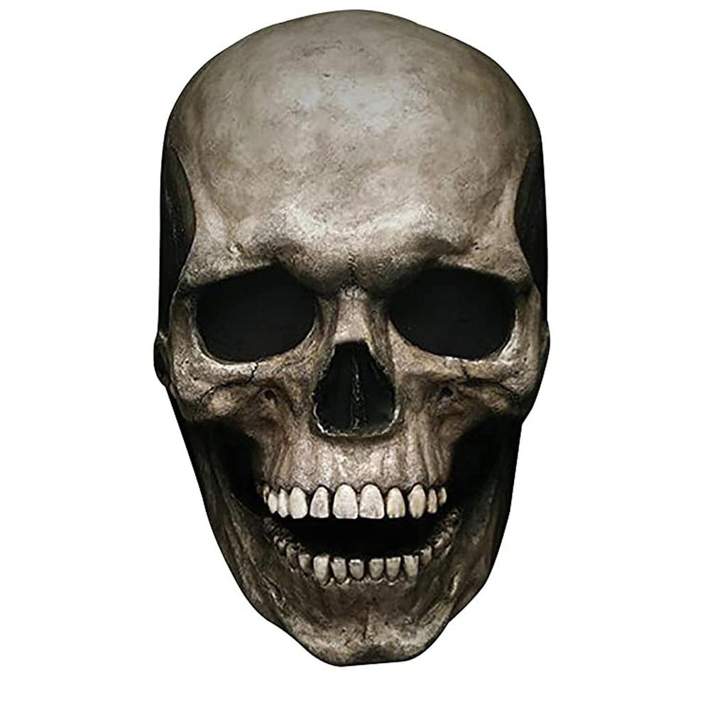 Жуткий Хэллоуин Маска на всю голову с подвижной челюстью Страшный реалистичный латексный шлем для взрослых мужчин женщин