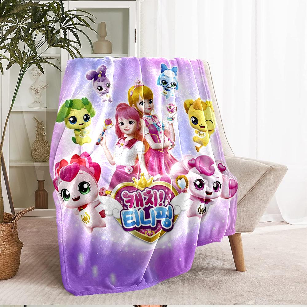 Twinkle Catch Teenieping Theme Printed Blanket - Perfect for Couch, Bed, Travel & Outdoor Use | Machine Washable, Cozy & Durable.