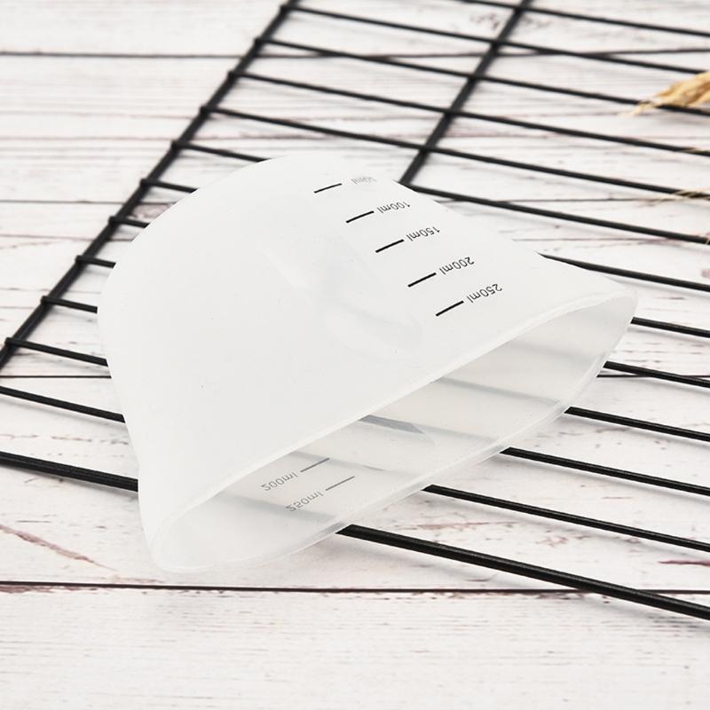 Силиконовые мерные стаканчики объемом 500 мл и 250 мл для смешивания смолы и акриловых красок, многоразовые мерные стаканчики для рукоделия.