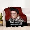 Elvis Presley Guitar Performance Blanket Ultra-Soft Perfect for Couch Bed Picnics for All Seasons Stylish Decor Gift for Travel Home Birthdays