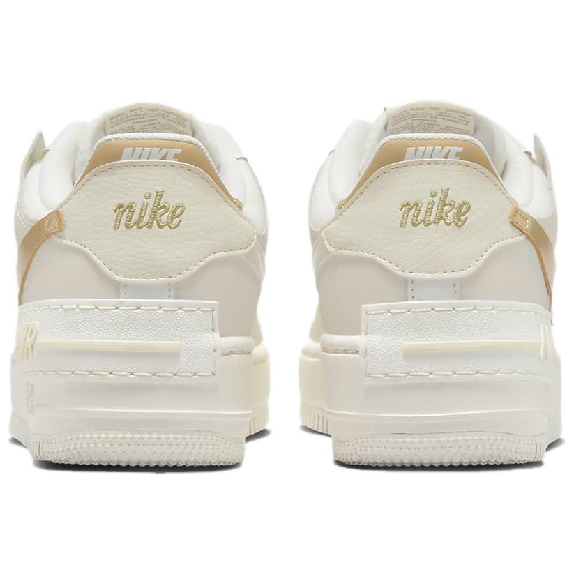 Nike Air Force 1 Shadow Sail Metallic Gold Women Sneakers Cream Coconut-Milk DZ1847-108