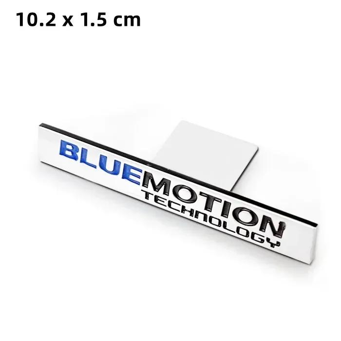 YKPSC1 3D Metal Car Trunk Grill Badge Bluemotion Emblem Stickers For VW Passat B8 Polo Golf 6 7 Logo Bluemotion Volkswagen Accessories