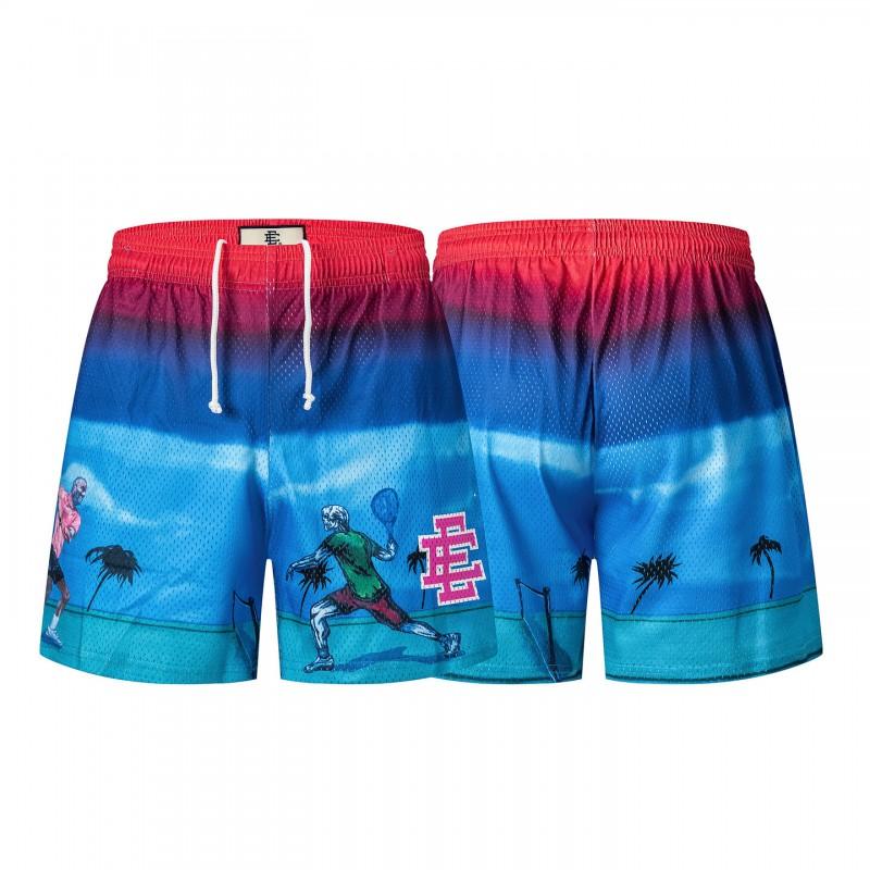 2025 Mens Loose Fit Beach Shorts Streetwear Cotton Blend Casual Boardshorts Teens Adults