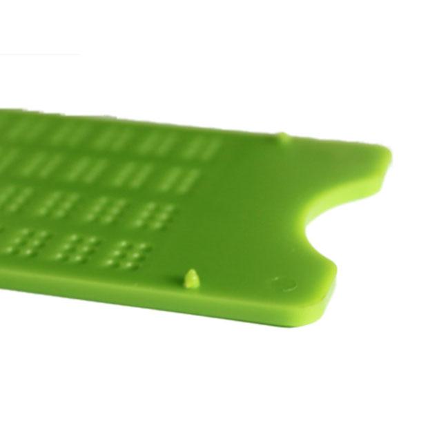 Грифельная доска Брайля 4 строки 28 ячеек прочная пластиковая портативная доска Брайля для слепых L