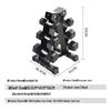 San Hua Lang Rubber-Coated Hex Dumbbell Set