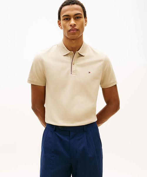 TOMMY HILFIGER Jacquard Polo Shirt (T12G1Tkt110Mt2Rbt)