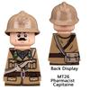 MOC Солдаты Французской Пехоты WW2 Фигурки Строительные Блоки Оружие Армия Оружие Шлемы Кепка Альпийский Лыжник Разведчик Кирпичики Игрушки Подарок для Детей