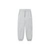 Solid Color Drawstring Knitted Sports Pants Women Bottoms Cloud-Gray Flower-Gray F51W319699FMG