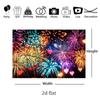 Heart Night Scene Photography Backdrop New Year Holiday Celebration Party Photo Booth Background Festival Studio Decor P