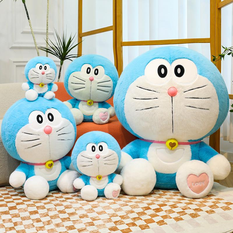 Плюшевая игрушка Дораэмон, большая кукла-кот из супермягкого короткого плюша для детей и коллекционеров