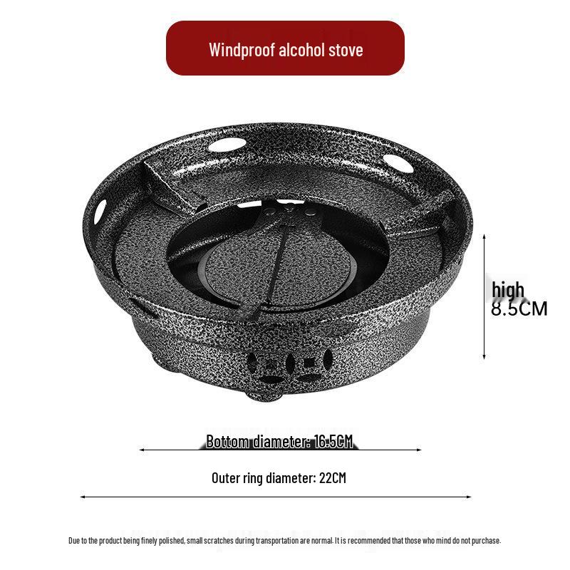 Сухой горшок-плита из нержавеющей стали: Компактная жаровня (хот-пот) на спирту для домашнего и коммерческого использования