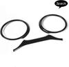 Panel Gauges Trim Ring Cover for Jeep Wrangler JL JLU Gladiator JT 2018-2025 Black Carbon Fiber Interior Accessories 3pcs