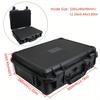 Waterproof and Durable Black Camera/tool Suitcase, Customizable Foam Interior, Portable, Safe Storage Case, Shock Resistant Case