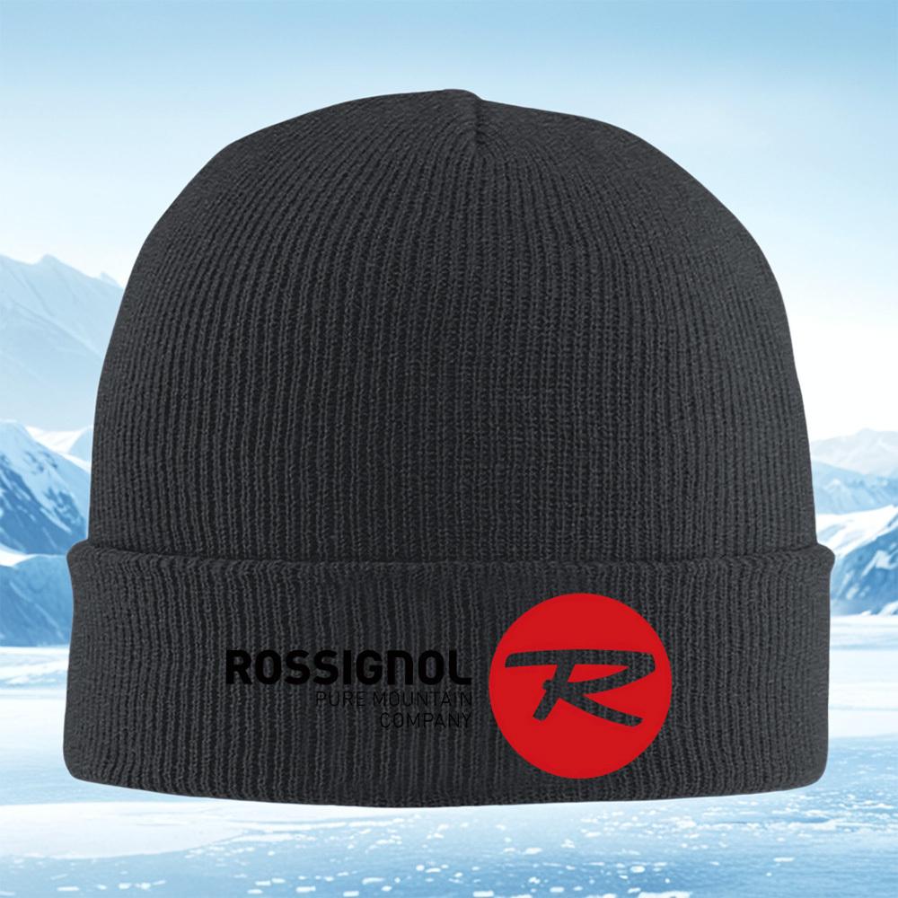 Red Circle with Black Symbol Men Women Unisex Knitted Hat Beanie Pullover Cap Winter Thermal Warm Christmas Outdoor Cycling Hiki