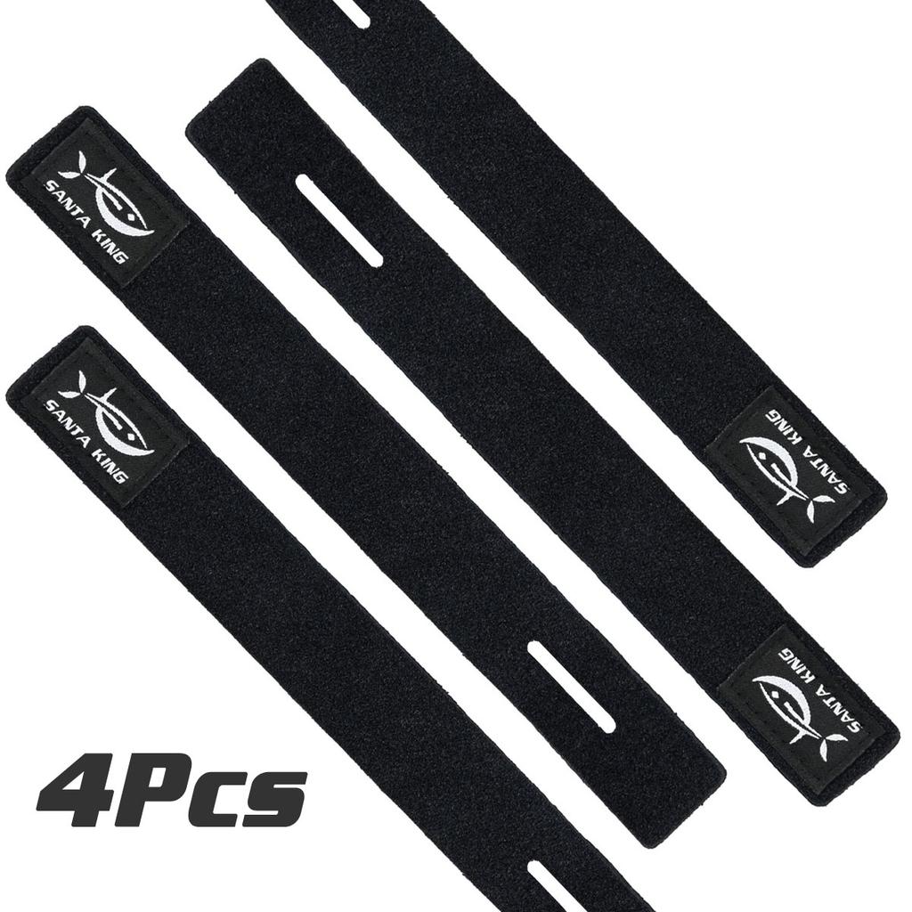 SantaKing Fishing Rod Holders Straps Tie Fastener Hook Belts Loop Cable Cord Ties Belt Elastic Wrap Band Outdoor Fishing Tools
