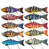16g 7‑Segment Multi‑Jointed Hard Fishing Lure Kit, Realistic Swimming Action Multi‑Color Swimbait for Fresh & Saltwater