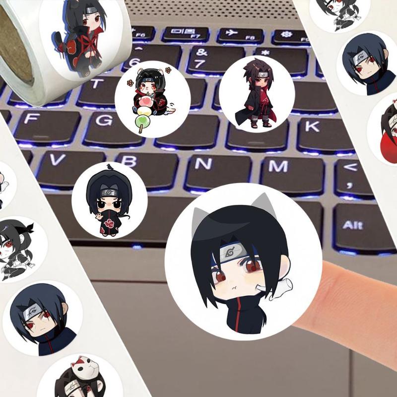 500PCS Huoying Yuzhi Bojik Q Volume Sticker anime Naruto surrounding diy accounts Funny stickers
