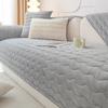 Thicken Plush Sofa Cushion Warm Non-Slip Sofa Cover Towel Solid Color Universal Corner Couch Protection for Living Room Decor