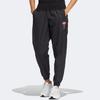 adidas Оригинальные спортивные брюки с манжетами и вышивкой логотипа Trefoil Flower Женские штаны Черные HP0081