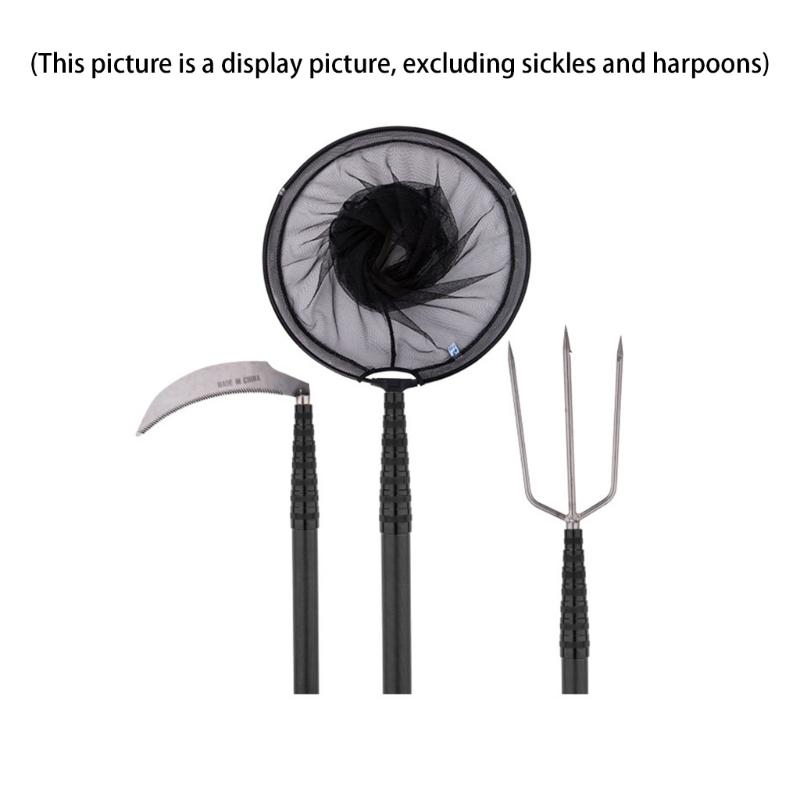 Углеродное волокно Рыболовная подсачек Удилище Рукоятка для рыбалки Удилища Длинная рыболовная сеть Телескопическая рукоятка Складные удилища Прочный