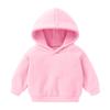 Детский свитер с капюшоном, одежда для маленьких мальчиков и девочек, однотонная однотонная толстовка с капюшоном, топы, осенне-зимние толстовки с капюшоном для девочек, пальто, одежда