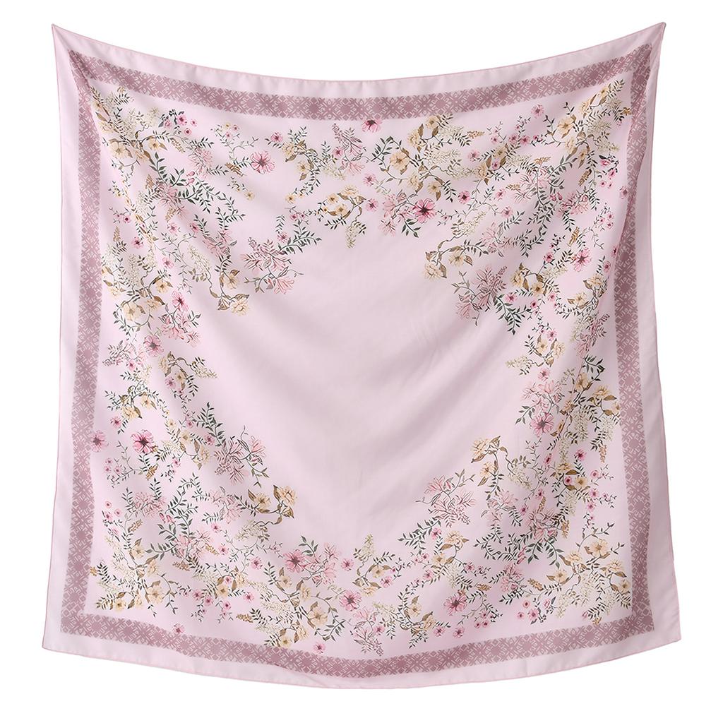 Newest Style Women Scarf Square Tencel Printed Handkerchief Fashion Temperament Beach Sunscreen Shawl